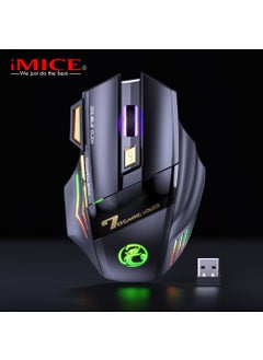 iMICE Glowing Bluetooth Mouse: Silent, Wireless,  Rechargeable GW-X7 single-mode charging light-emitting wireless mouse GW-X7 single-mode charging light-emitting wireless mouse