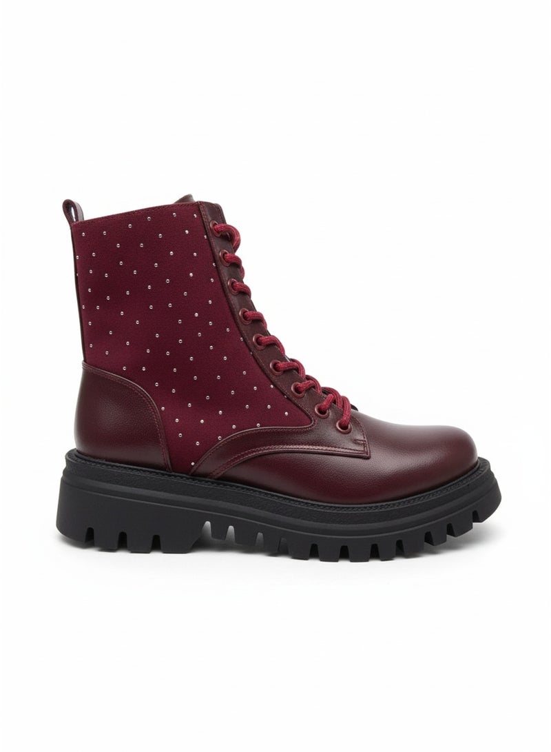 Vbranda Stylish boots with a modern studded design B-50-MAROON - Image 3