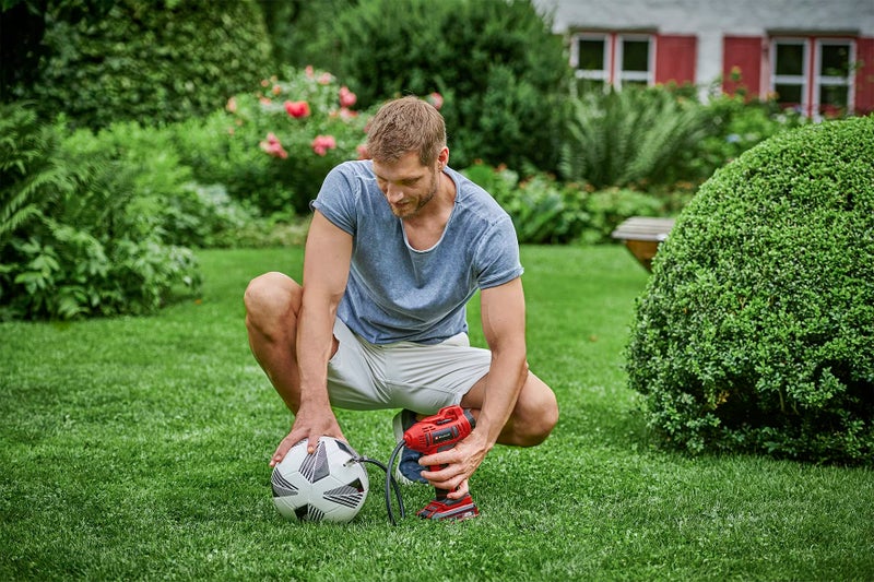 Einhell Power X-Change Cordless Car Tyre Inflator Air Compressor - 18 V, Max. 11 bar, 60cm Compressed Air Hose, Automatic Shut-Off Function - CE-CC 18 Li Solo (Battery Not Included) - Image 2