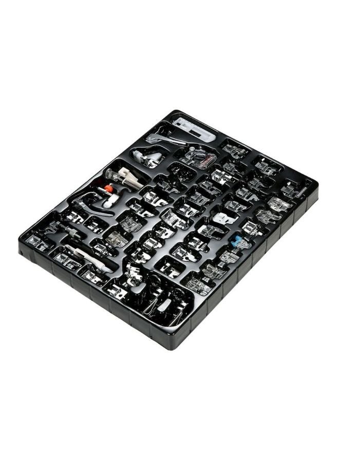 NIBEMINENT 52-Piece Sewing Machine Presser Kit For Low Shank Silver/Black - Image 2