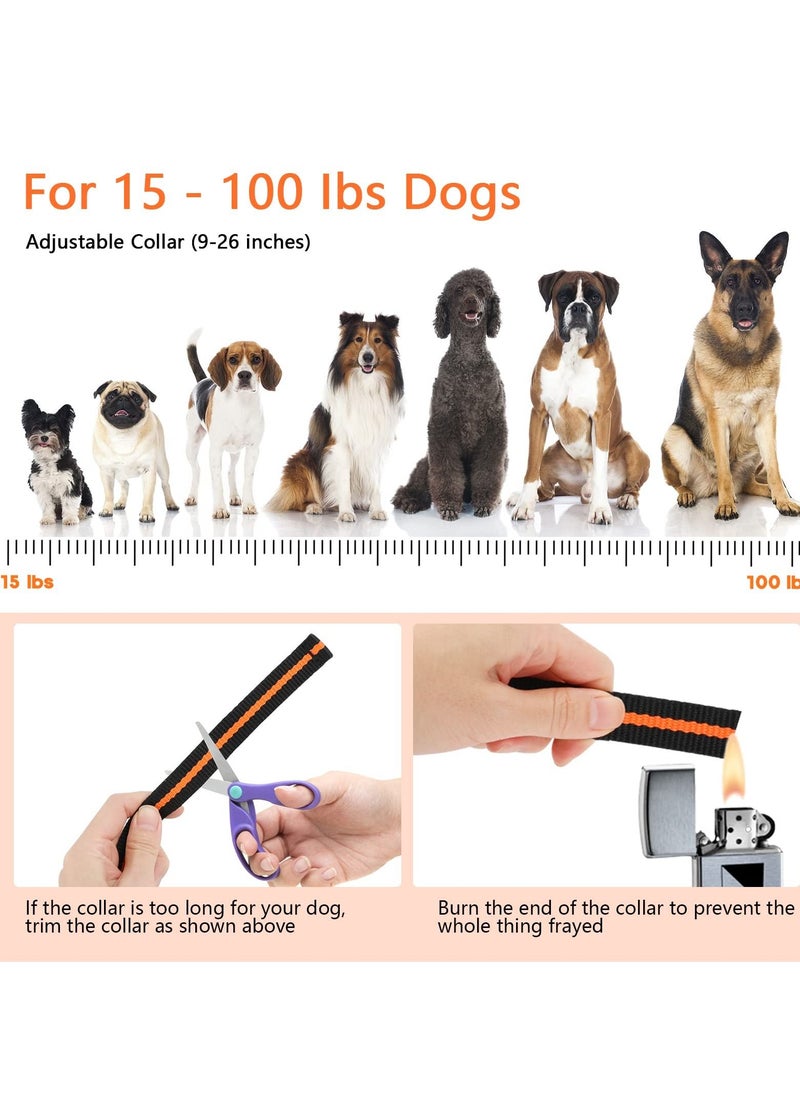 SYOSI - Dog Shock Collar with Remote, 100% Waterproof Dog Shock Collar with Remote Range 1300ft, 3 Training Modes, Beep, Shock, Vibration, Rechargeable Electric Shock Collar for  Large,Medium,Small Dogs - Image 1