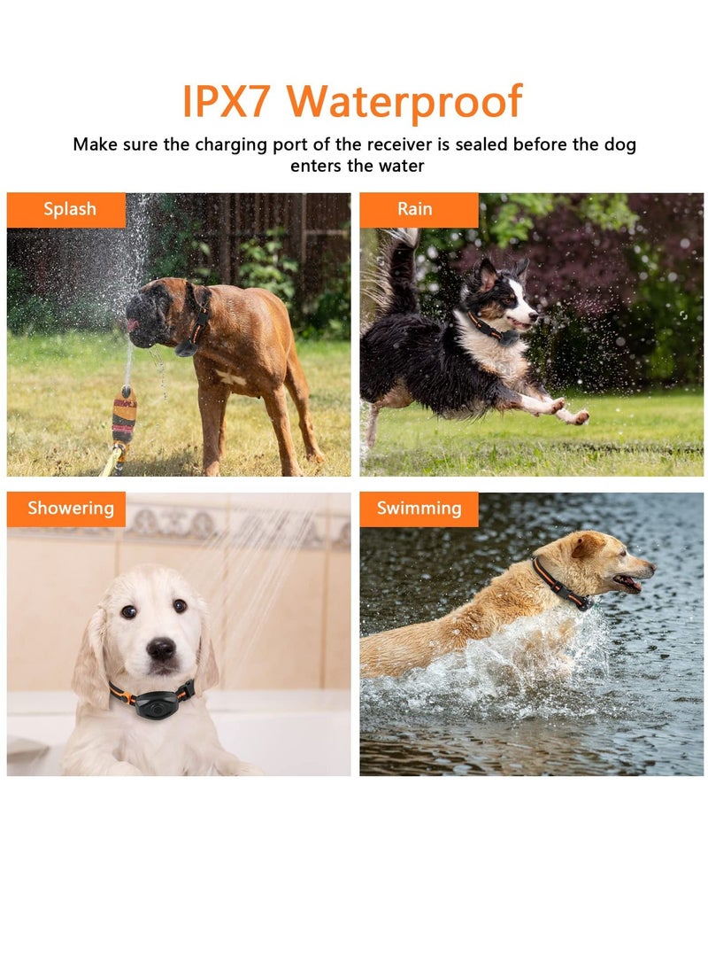SYOSI - Dog Shock Collar with Remote, 100% Waterproof Dog Shock Collar with Remote Range 1300ft, 3 Training Modes, Beep, Shock, Vibration, Rechargeable Electric Shock Collar for  Large,Medium,Small Dogs - Image 1