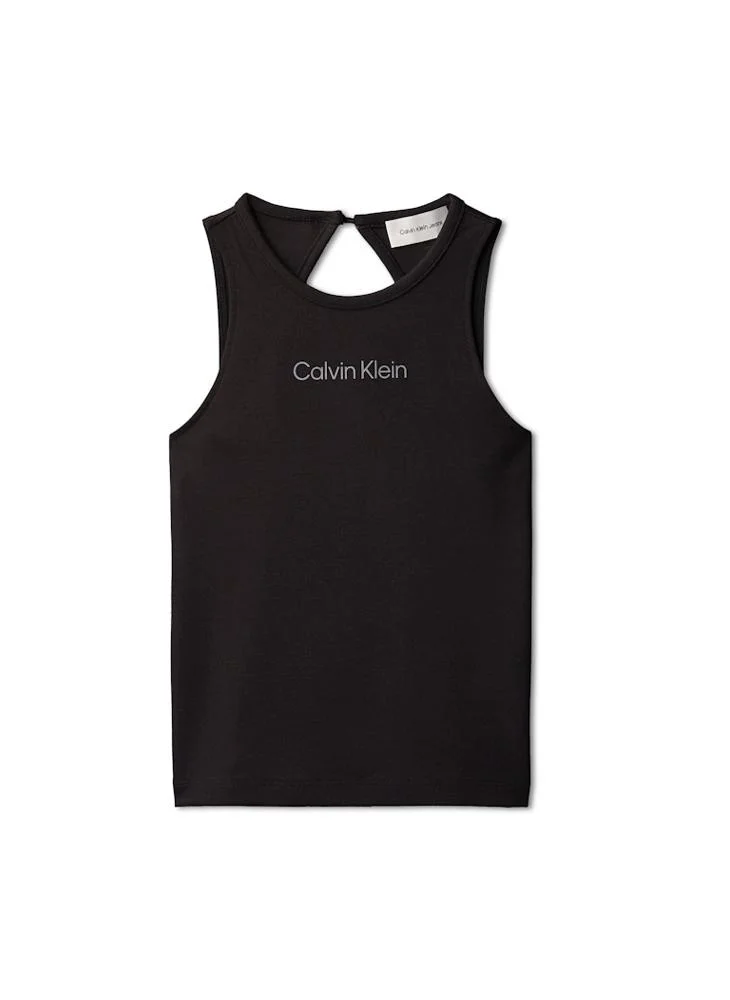 Calvin Klein Jeans Ck Black Punto Milano Cutout Top for Women | Best Price UAE