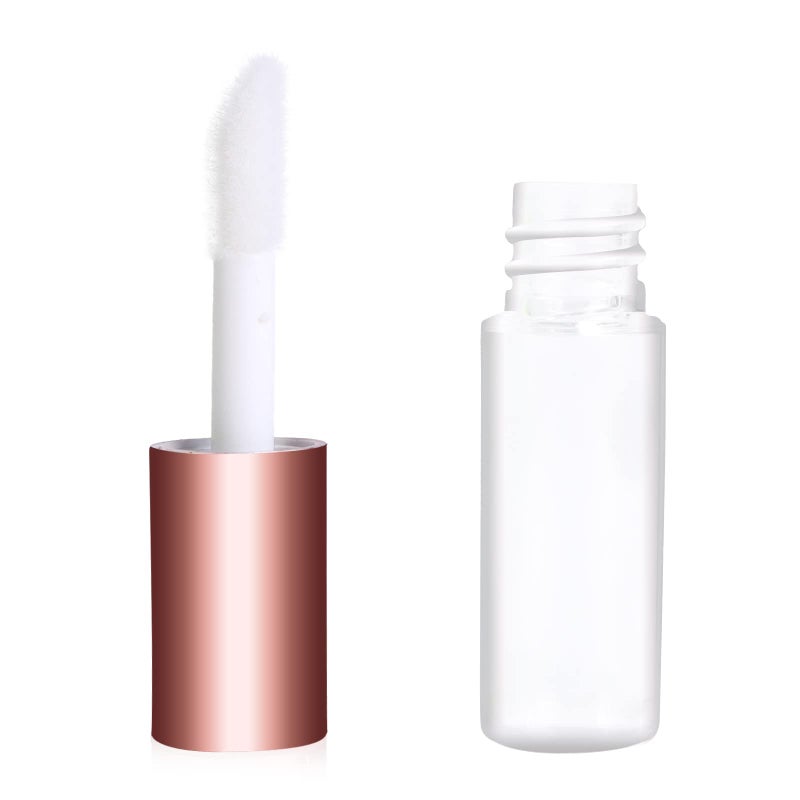 Mydio 50 Pack 1.2ML Clear Mini Lip Gloss Tube Empty Lip Balm Containers With Rose Gold Lid for Lipstick (Rose Gold) - Image 4