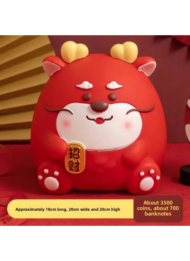 Generic Year Of The Snake Piggy Bank Can Save Desirable Drop-resistant Children Boys 2025 Girls Piggy Bank-Color:Lucky Dragon-Size:Large  - Image 1