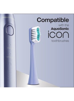Aquasonic AquaSonic Icon Replacement Brush Heads | Compatible with AquaSonic Icon Toothbrush | 2 Brush Heads | for Normal & Sensitive Teeth (Lilac)  - Image 5