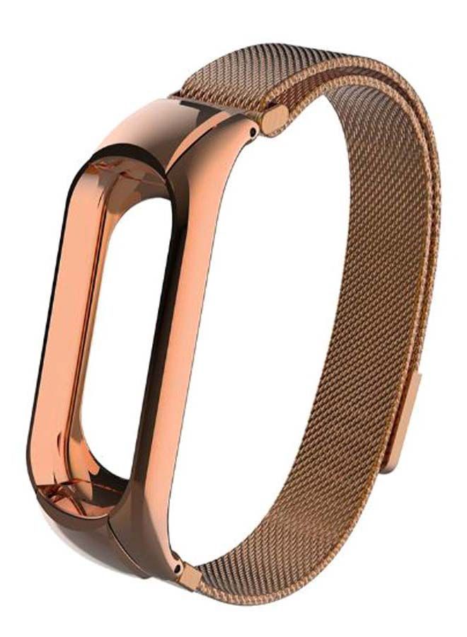NIBEMINENT Replacement Wrist Strap For Xiaomi Mi Band 3 Rose Gold  - Image 1