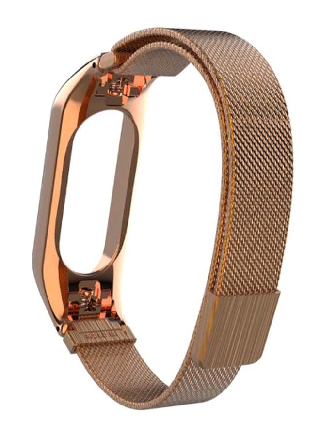 NIBEMINENT Replacement Wrist Strap For Xiaomi Mi Band 3 Rose Gold  - Image 2
