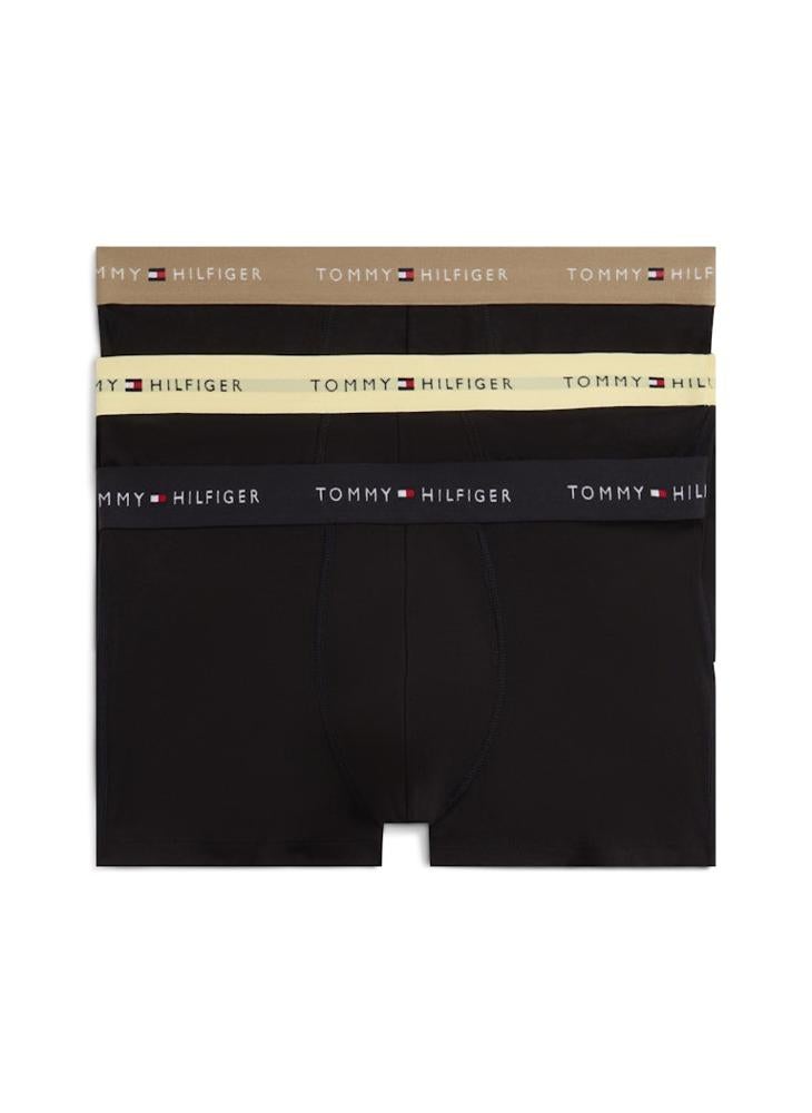 TOMMY HILFIGER 3-Pack Signature Repeat Logo Waistband Trunks - Image 1