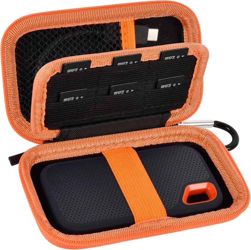 Case Compatible with SanDisk 1TB 2TB 4TB 500GB//for PRO Extreme Portable SSD External Solid State Hard Drive, Memory Card SD SDXC SDHC Card Storage Holder Organizer (Box Only) (Box Only) - Image 1