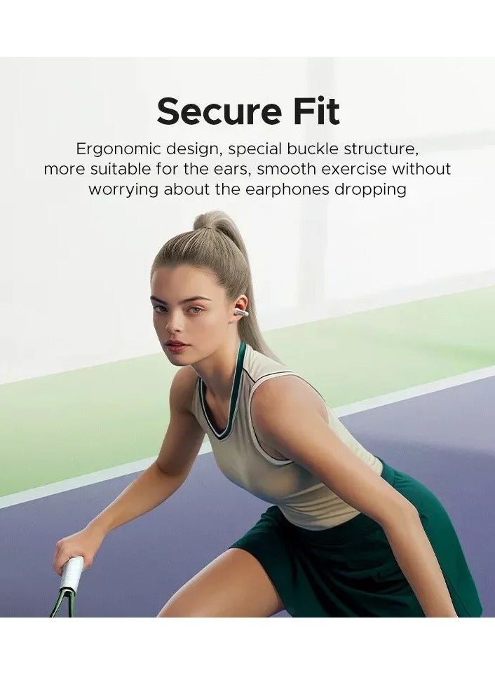 يوجرين إيكو سماعات أذن UGREEN HiTune S5 TWS لاسلكية بلوتوث 5.4 مع خطاف أذن رياضية باللون الأسود - Image 2