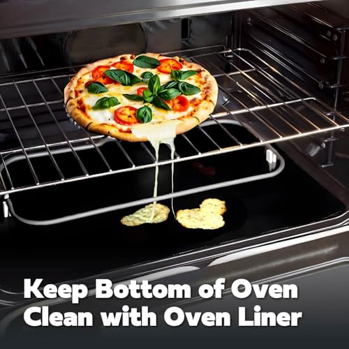 Cooks Innovations Non-Stick Oven Protector Mat - 2 Heavy Duty Nonstick Oven Rack Liners to Protect Convection, Electric, Gas, & Microwave Ovens - BPA & PFOA Free Heat Resistant Baking Mat - Image 2