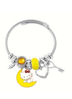 Sanrio Sanrio series Hello Kitty adjustable creative bead combination bracelet bracelet, classic cartoon design jewelry, suitable for girls of all ages  - Image 2