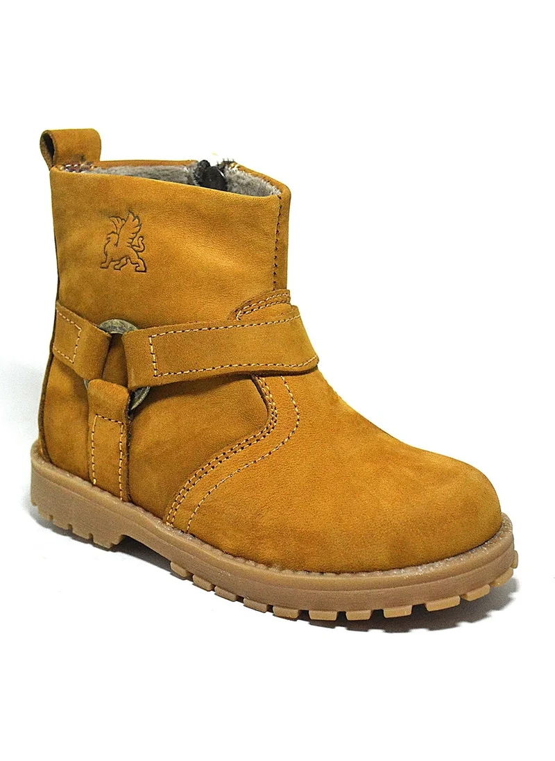 Raker Chiron Genuine Leather Zippered Shearling Unisex Baby Boots