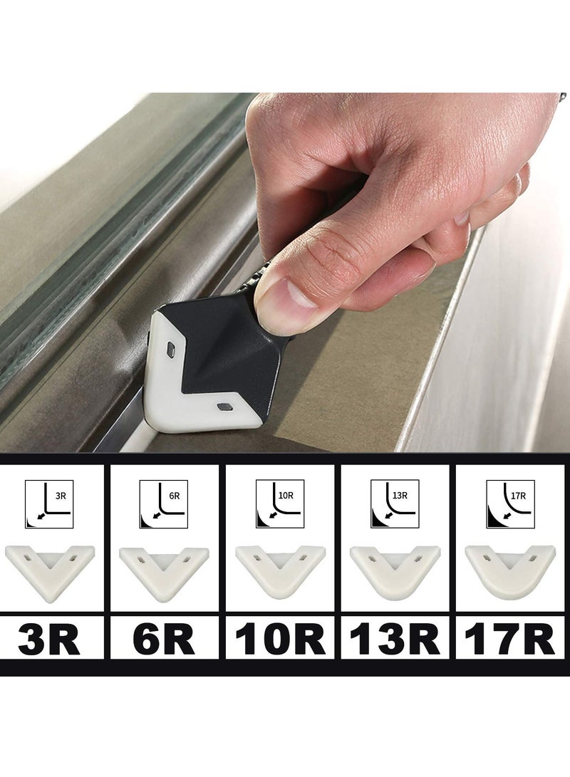 Silicone Caulking Tool, Caulk Remover Tool Grout Removal Tool, Caulk Remover, Silicone Caulking Tool Kit, with 4pc Glass Glue Angle Scraper - 3 in 1 Caulking Finishing Tools - Image 3