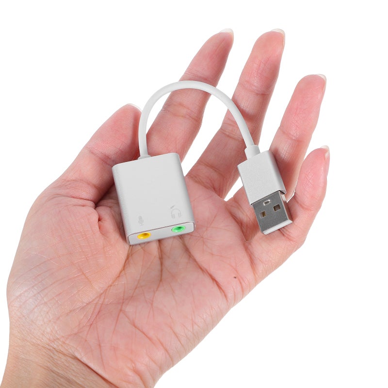 📱 محول بطاقة صوت USB للكمبيوتر لفصل الميكروفون وسماعة الرأس مع صوت واضح - Image 3