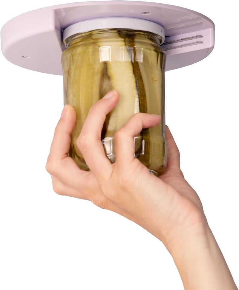 Houseify POPDATJAR Under Cabinet Jar Opener - Stainless Steel Lid Opener For Seniors With Arthritis & Weak Hands - Ideal for Any Size Lid - Easy, One-Handed Kitchen Gadgets & Elderly Must Haves - Image 1