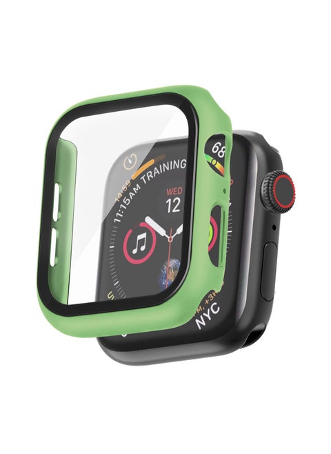 Light Green For Apple Watch 45mm (7/8/9 Generations Universal) Protective Case With Tempered Glass, Shockproof