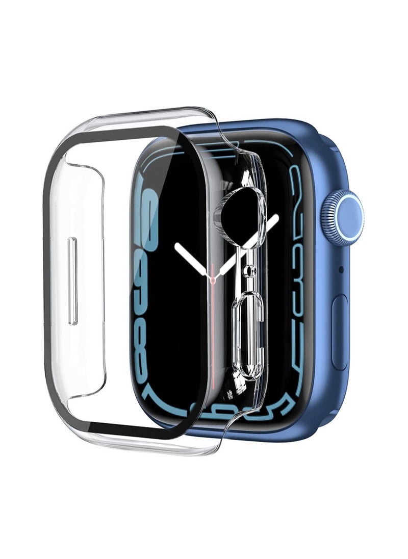 Generic - Light Green For Apple Watch 45mm (7/8/9 Generations Universal) Protective Case With Tempered Glass, Shockproof - Image 1