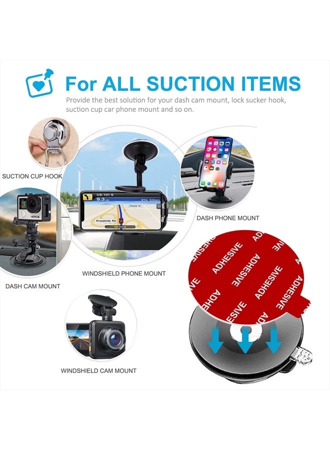 AZXYI Very High Bond Sticky Adhesive, 6 Pack Dashboard Pad Mounting Disk Adhesive Replacement Kit, Double-Sided Stickers for Suction Cup Dashboard Phone Holder & Windshield Car Mount - Image 5