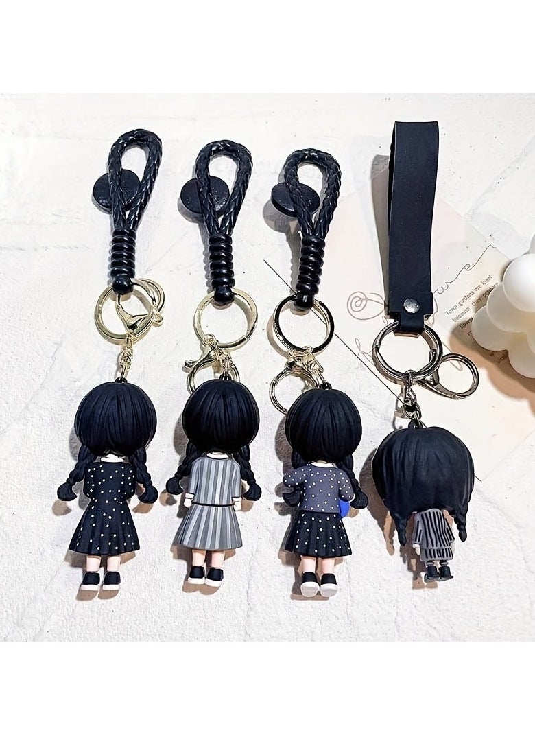 Cute Doll Keychain Backpack and Car Keyring Charms