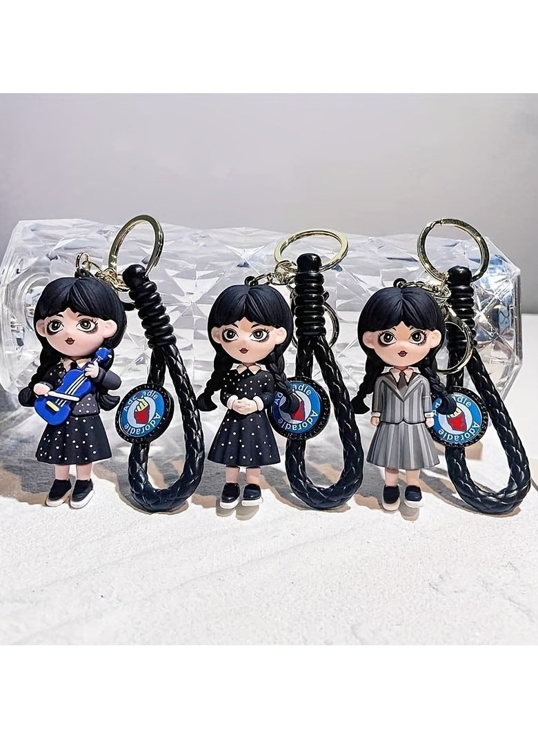 Cute Doll Keychain Backpack and Car Keyring Charms
