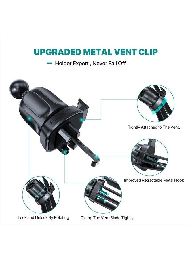 Miracase - [Upgraded] Universal Magnetic Phone Holder for Car,[2nd Generation Vent Clip&Strong Magnets] Hands Free Car Phone Mount, Air Vent Cell Phone Holder for All Phones - Image 1