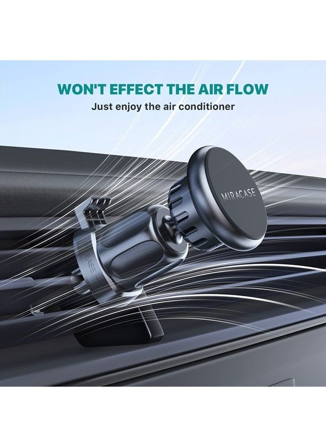 Miracase - [Upgraded] Universal Magnetic Phone Holder for Car,[2nd Generation Vent Clip&Strong Magnets] Hands Free Car Phone Mount, Air Vent Cell Phone Holder for All Phones - Image 1