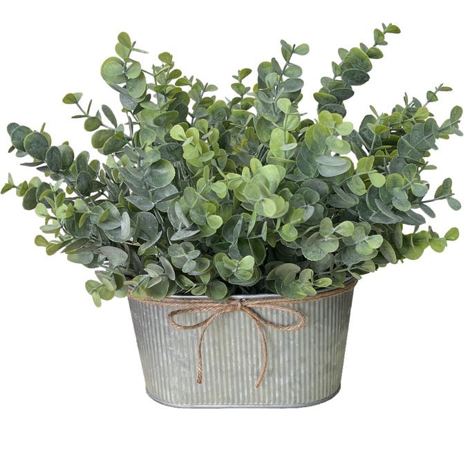 ARTIFICIAL EUCALYPTUS LEAVES FAUX PLANTS TABLE CENTERPIECE RUSTIC POTTED PLANTS FOR FARMHOUSE HOME DCOR ARTIFICIAL GREENERY FOR HOME DECORATION