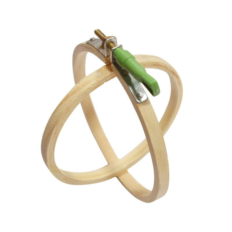 Asian Hobby Crafts 5 Pieces Wooden Embroidery Hoop Ring Frame,Stitch Work, Craft Work Embroidery,Adjustable Embroidery Art Hoop, (Size -5, 6, 8, 10, 12 Inch) - Image 3