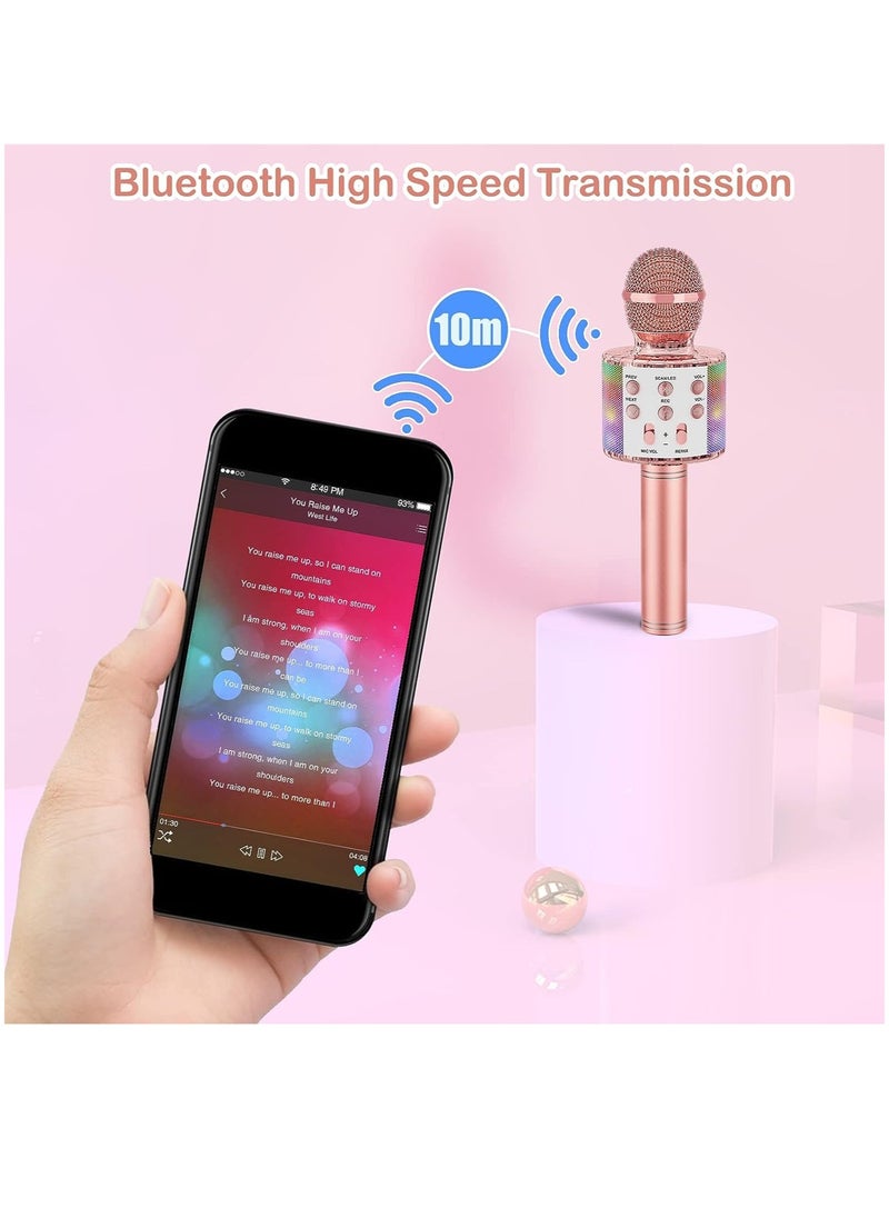 ELTRAZONE Kids Karaoke Microphone Upgrade Bluetooth Wireless Karaoke Microphones for Girls Boys Adults Singing Speaker Mic  - Image 2