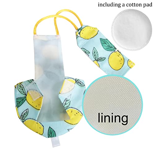 VANTRONIK VANFAVORI Bird Diaper Harness Flight Suit Clothes with 80 Inch Flying Leash for Parrots Cockatiel Pet Bird, Lemon, Including A Cotton Pad - Image 3