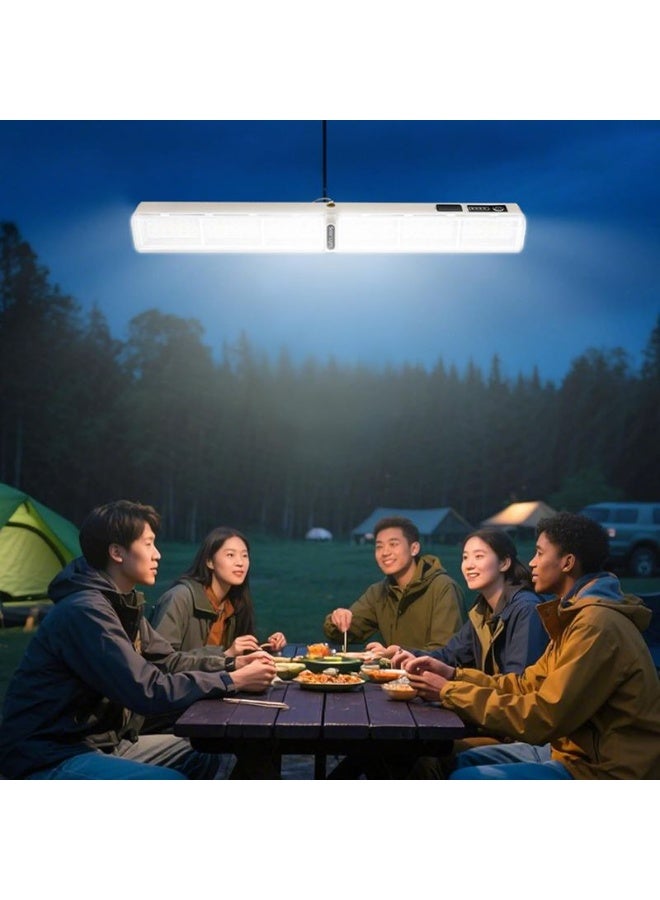 epicarma Solar LED Camping Light Waterproof Rechargeable Outdoor Lantern, Multifunctional Work Light with Magnetic Base, Built-in Flashlight, Emergency Tent Light for Camping, Hiking, Fishing & Power Outages - Image 3