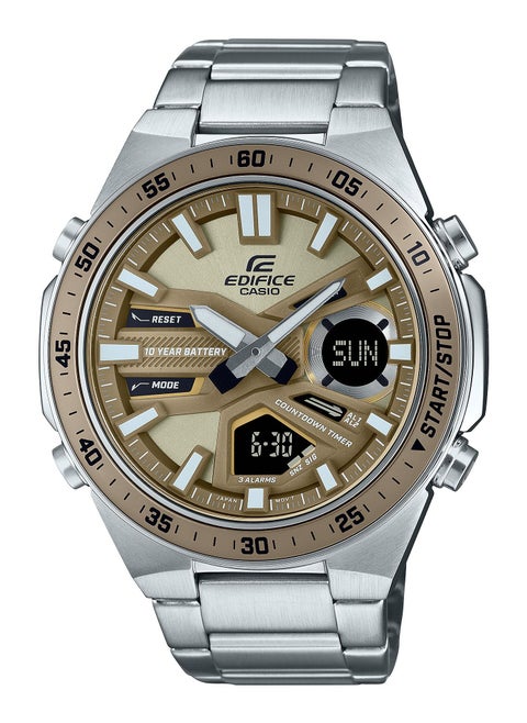 Casio Edifice Men's Stainless Steel Analog Digital Round Dial Watch EFV-C110D-5ADF