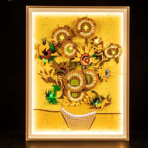BRIKSMAX 20 Light Kit for Lego Vincent Van Gogh  Sunflowers Innovative Led Lighting Compatible with Lego Art 31215  Not Included Lego Set - Image 1