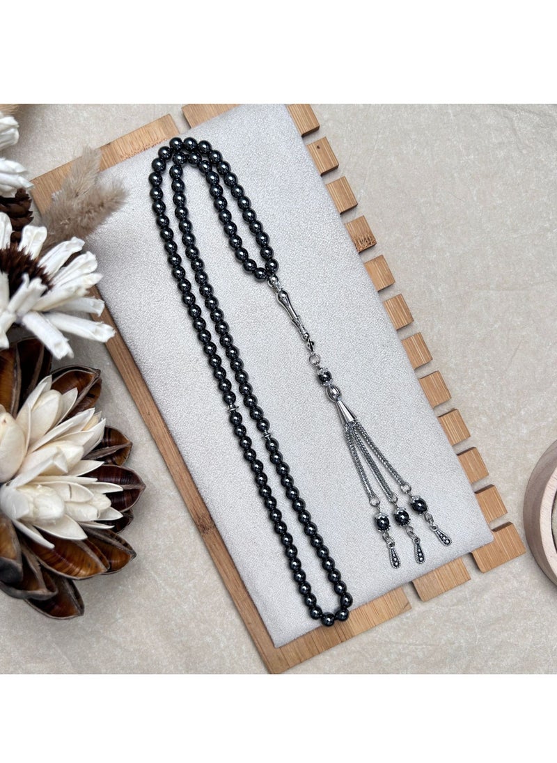 Obsidian Rosary 99 Beads 6mm