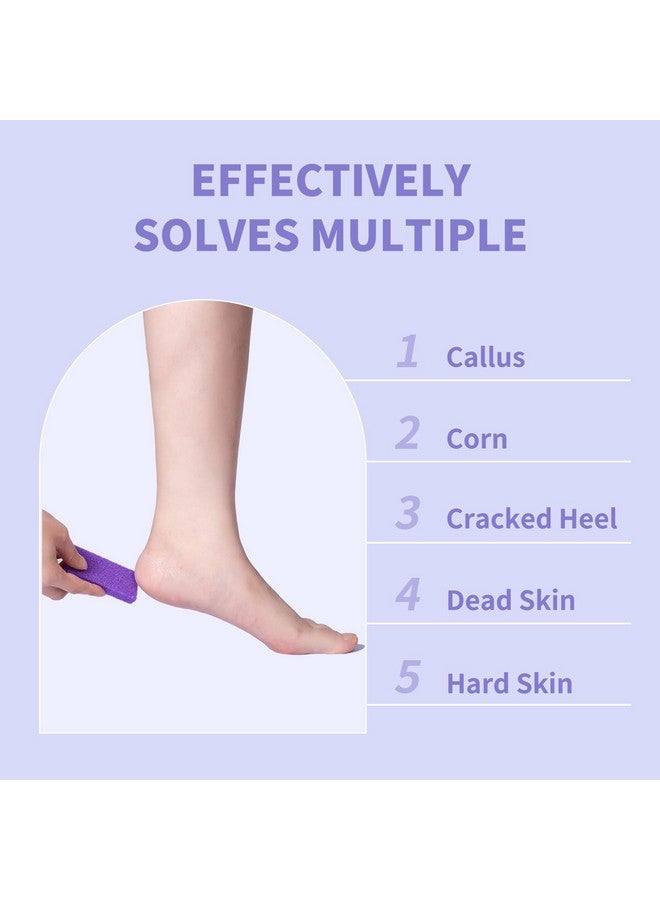 نوفال حجر الخفاف للأقدام الغسيل الجلد الميت المتاح القدم الخفاف مزيل مسامير القدم أدوات باديكير الأرجواني الخفاف الإسفنج صالون الأظافر المنزل Use40 قطعة - Image 3