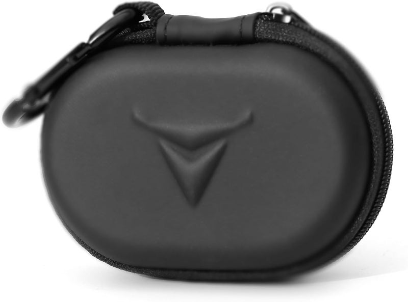 Decibullz - Zipper Headphones Carrying Case, Perfect for Earphones and Earplugs (Black) (Pack of 1) - Image 1