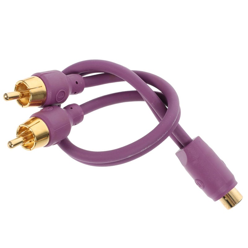 Audio Speaker Splitter Cable Female to Male Durable Wire for Amplifiers Car Audio Systems - Image 2