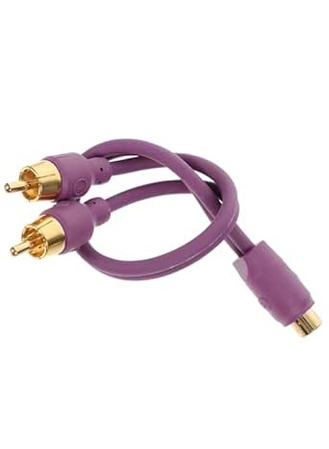 Audio Speaker Splitter Cable Female to Male Durable Wire for Amplifiers Car Audio Systems - Image 1