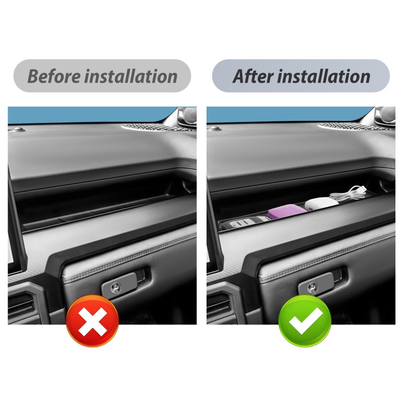 SKTU Upgrade for 2025 2026 Toyota 4Runner Center Console Organizer for 2025 2026 4Runner/ 2024 2025 2026 Tacoma Co-Pilot Console Tray 2025 2026 4Runner Accessories 2025 2026 4Runner Co-Pilot Tray - Image 3
