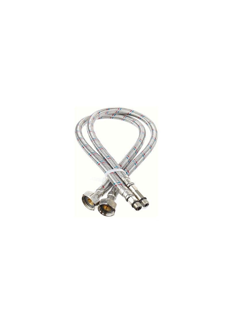 ABBASALI - Tap Connector Flexi Pipes 2pcs Single-head Hose High Pressure Explosion - Image 1