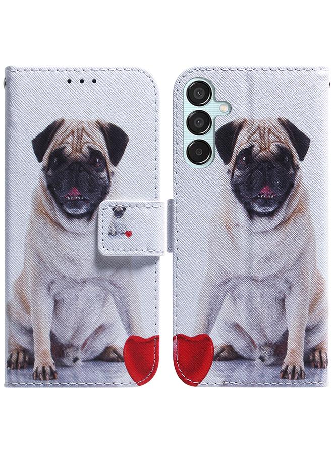 S-TOP Case For Samsung Galaxy M15/F15 Coloured Drawing Flip Leather Phone Case - Image 1