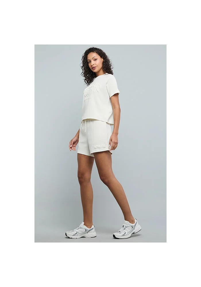أر أند بي Solid Shorts with Drawstring Waist