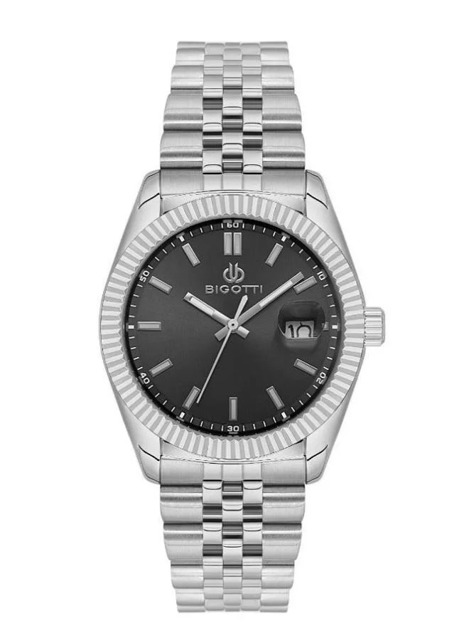 BIGOTTI Bigotti - Quotidiano Men Watch | Stainless SteelBrass Case | Analog | Round Dial | Mineral Glass | Japanese Quartz | Water Resistant 50 Meters
