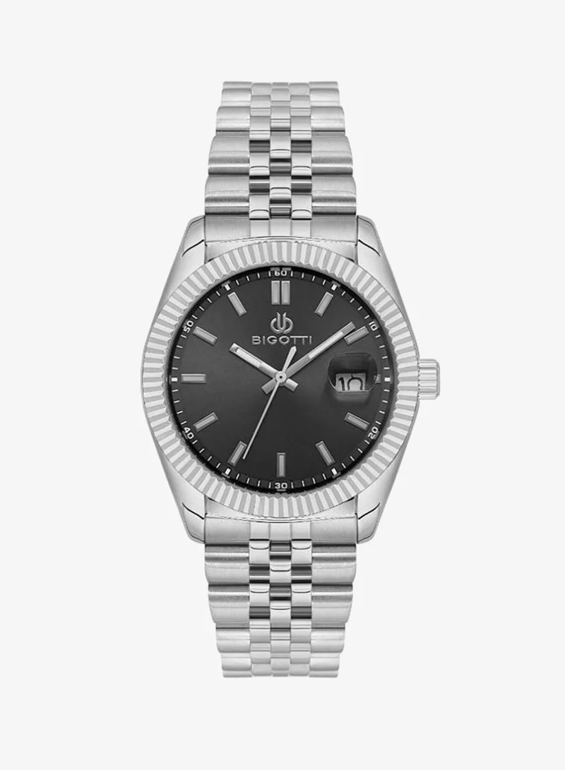 Bigotti Bigotti - Quotidiano Men Watch | Stainless SteelBrass Case | Analog | Round Dial | Mineral Glass | Japanese Quartz | Water Resistant 50 Meters