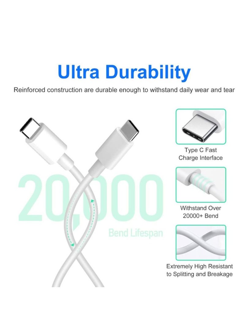 DUSALA USB C to USB C 60W Cable 1M, Power Delivery Fast Charging PD Charger Cord Compatible with Samsung, MacBook Air/Pro, iPad Pro, iPad Air, Huawei, Xiaomi, Lenovo, OnePlus, Android Phones and Tablets - Image 2
