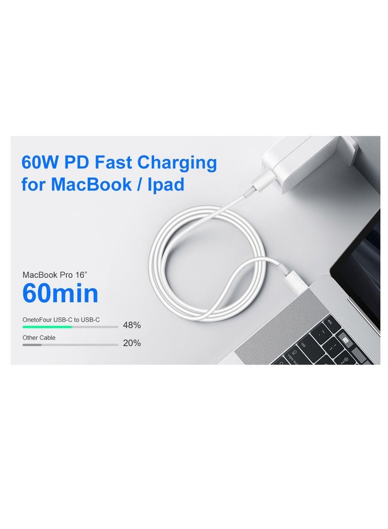 DUSALA USB C to USB C 60W Cable 1M, Power Delivery Fast Charging PD Charger Cord Compatible with Samsung, MacBook Air/Pro, iPad Pro, iPad Air, Huawei, Xiaomi, Lenovo, OnePlus, Android Phones and Tablets - Image 3