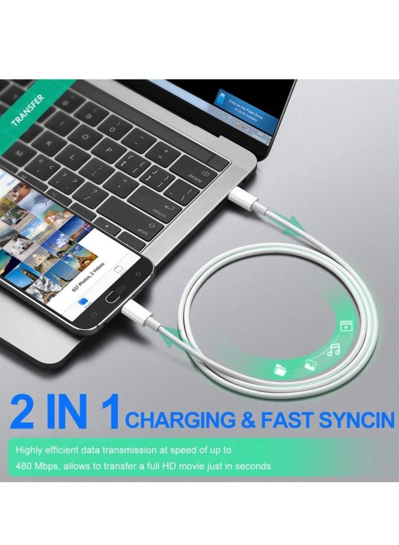 DUSALA USB C to USB C 60W Cable 1M, Power Delivery Fast Charging PD Charger Cord Compatible with Samsung, MacBook Air/Pro, iPad Pro, iPad Air, Huawei, Xiaomi, Lenovo, OnePlus, Android Phones and Tablets - Image 4