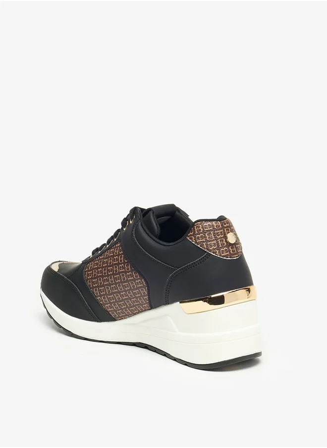 Flora Bella By Shoexpress Print Sports Shoes with Lace-Up Closure